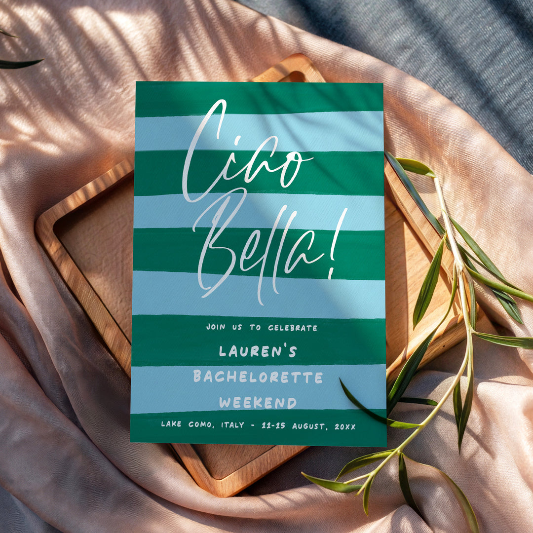 Ciao Bella Italian Bridal Shower Invitation