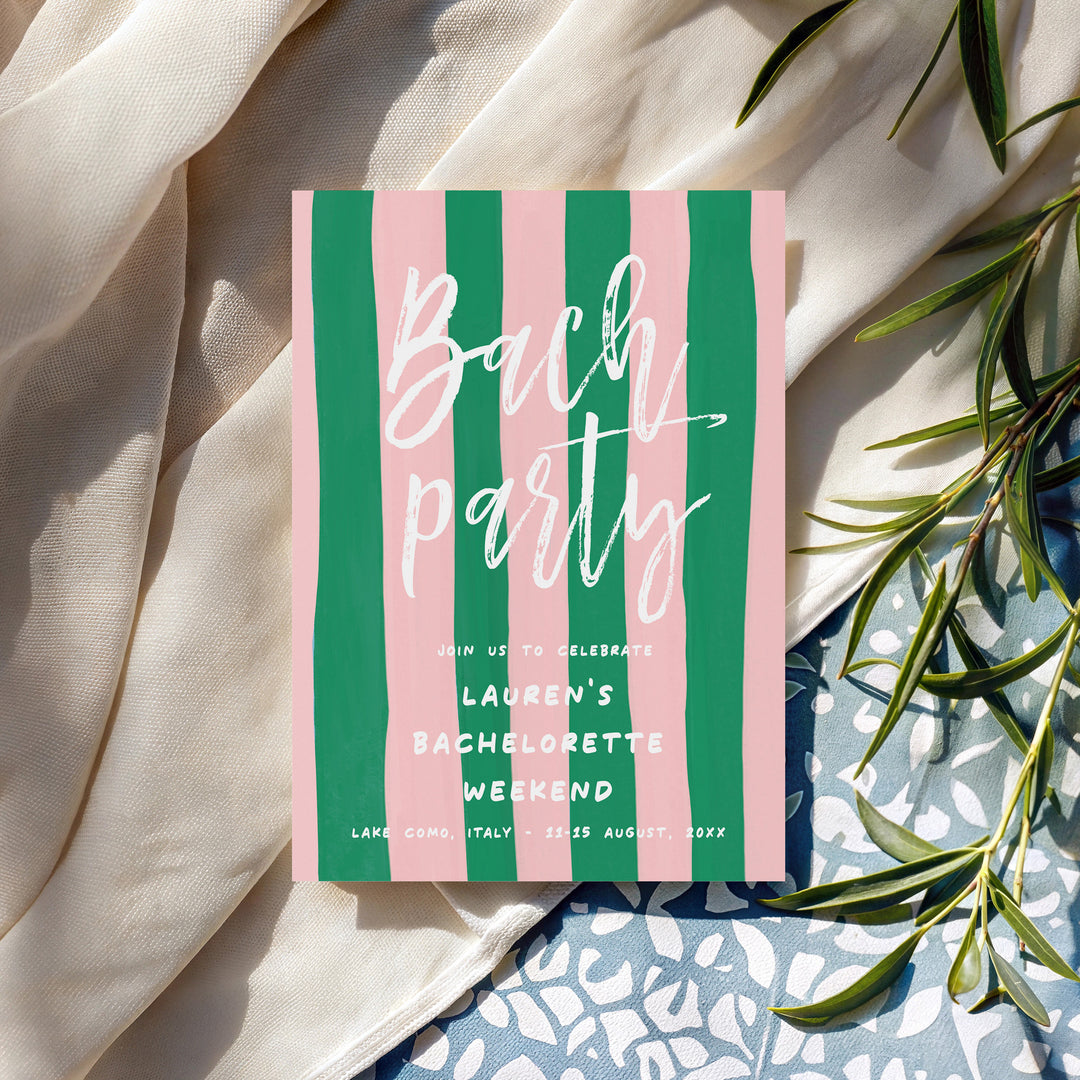 Ciao Bella  Bach Party Invitation