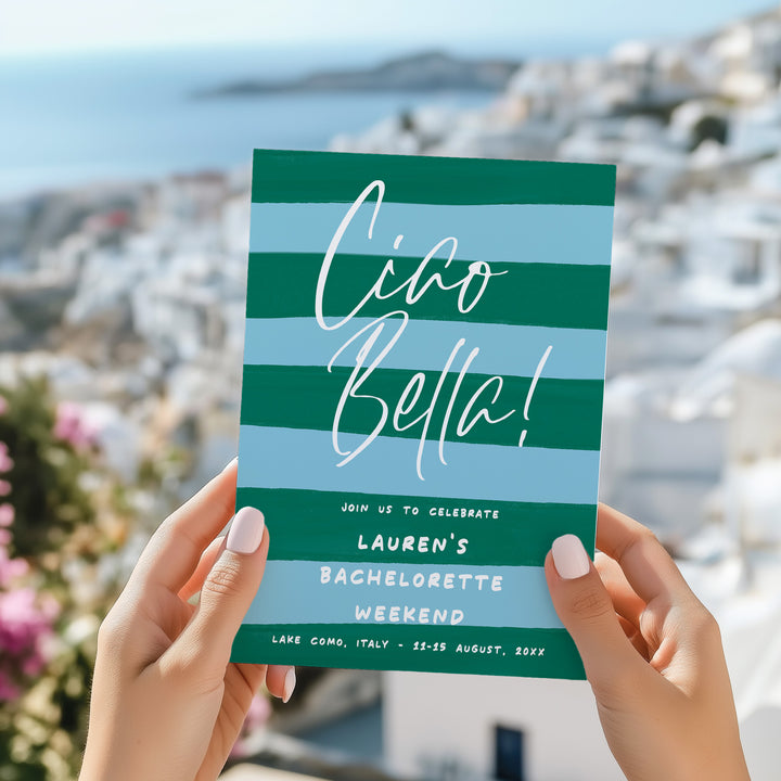 Ciao Bella Italian Bridal Shower Invitation