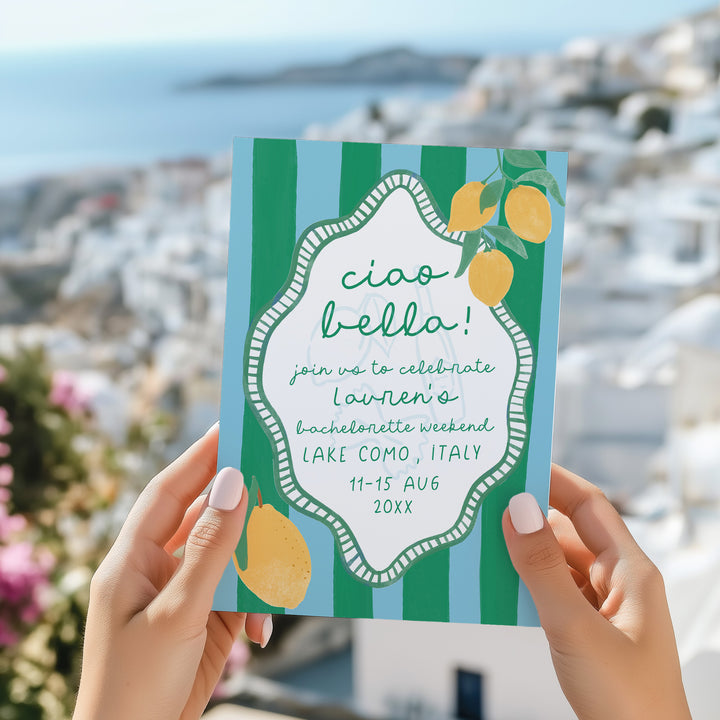 Ciao Bella Bachelorette Invitation