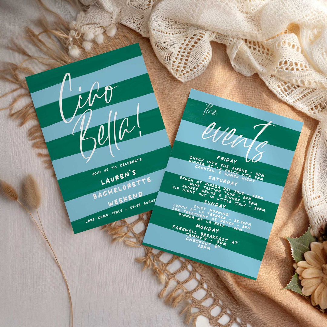 Ciao Bella Italian Bridal Shower Invitation