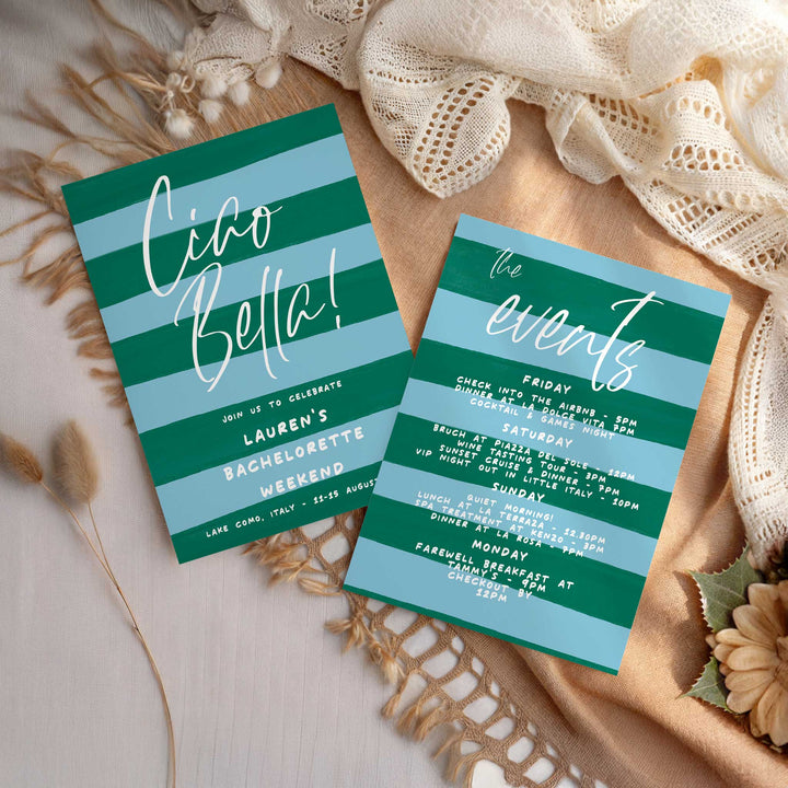 Ciao Bella Italian Bridal Shower Invitation