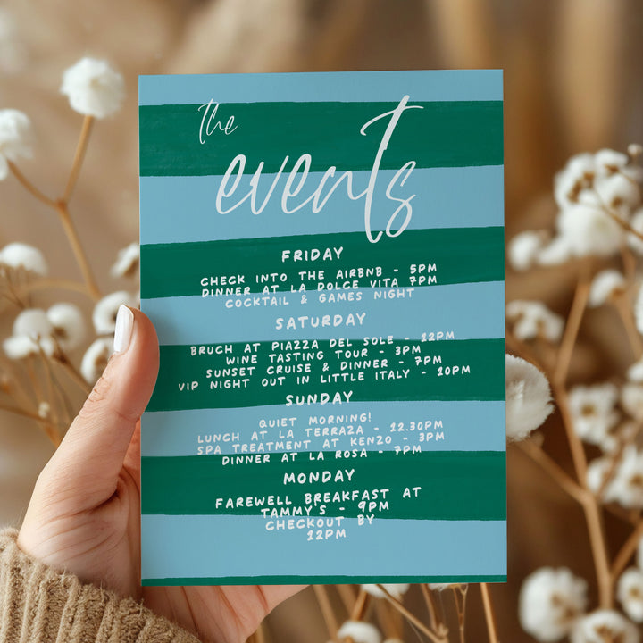 Ciao Bella Italian Bridal Shower Invitation