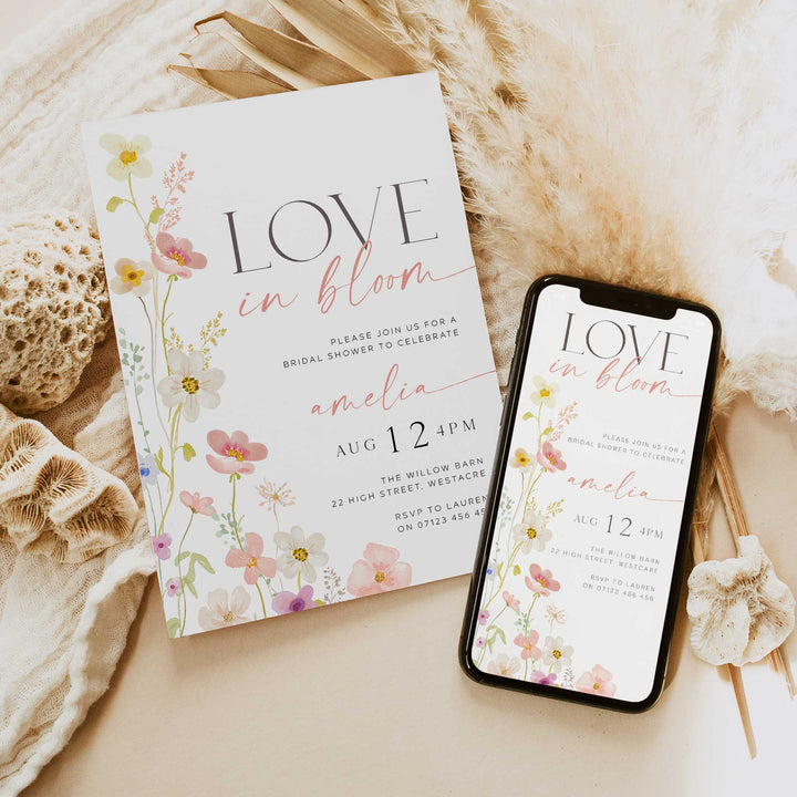 Love In Bloom Wildflower Invitation