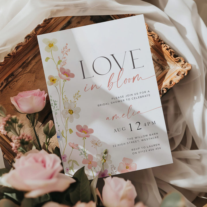 Love In Bloom Wildflower Invitation