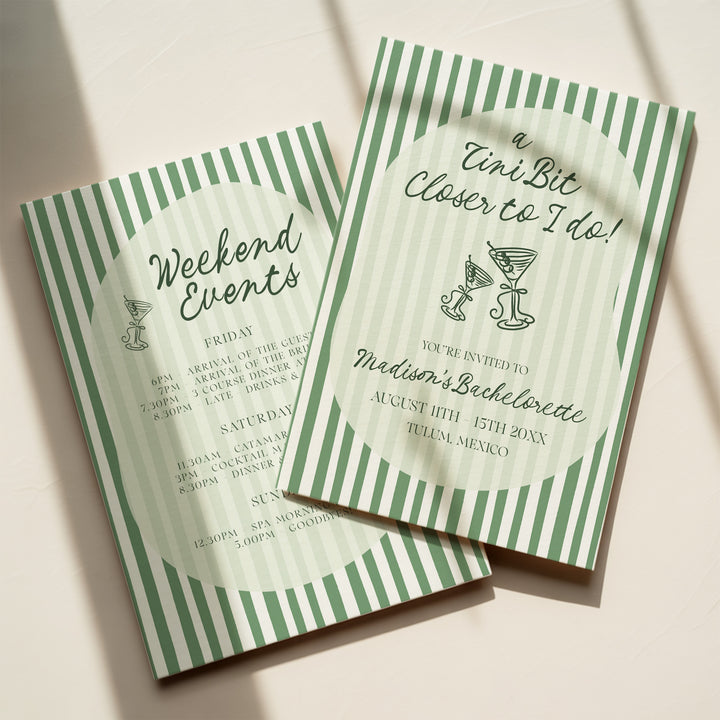 Bride In A Tini Bit Printed Invitation