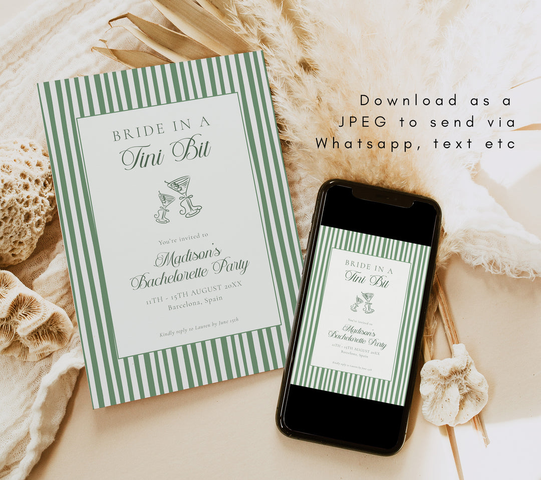 Bride In A Tni Bit Smart Invitation