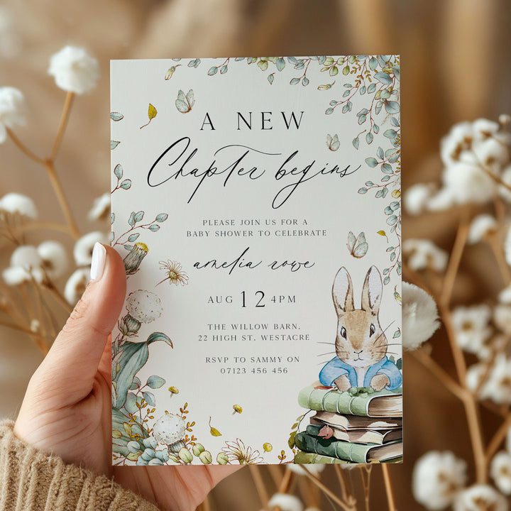 Peter Rabbit Book Invitation