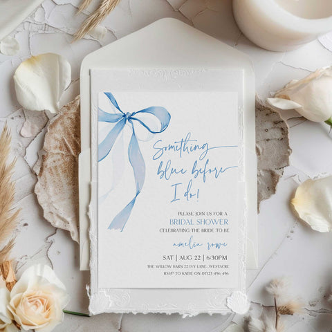 Something Blue Before I Do Invitation