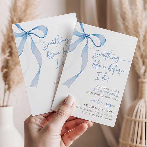 Something Blue Before I Do Invitation