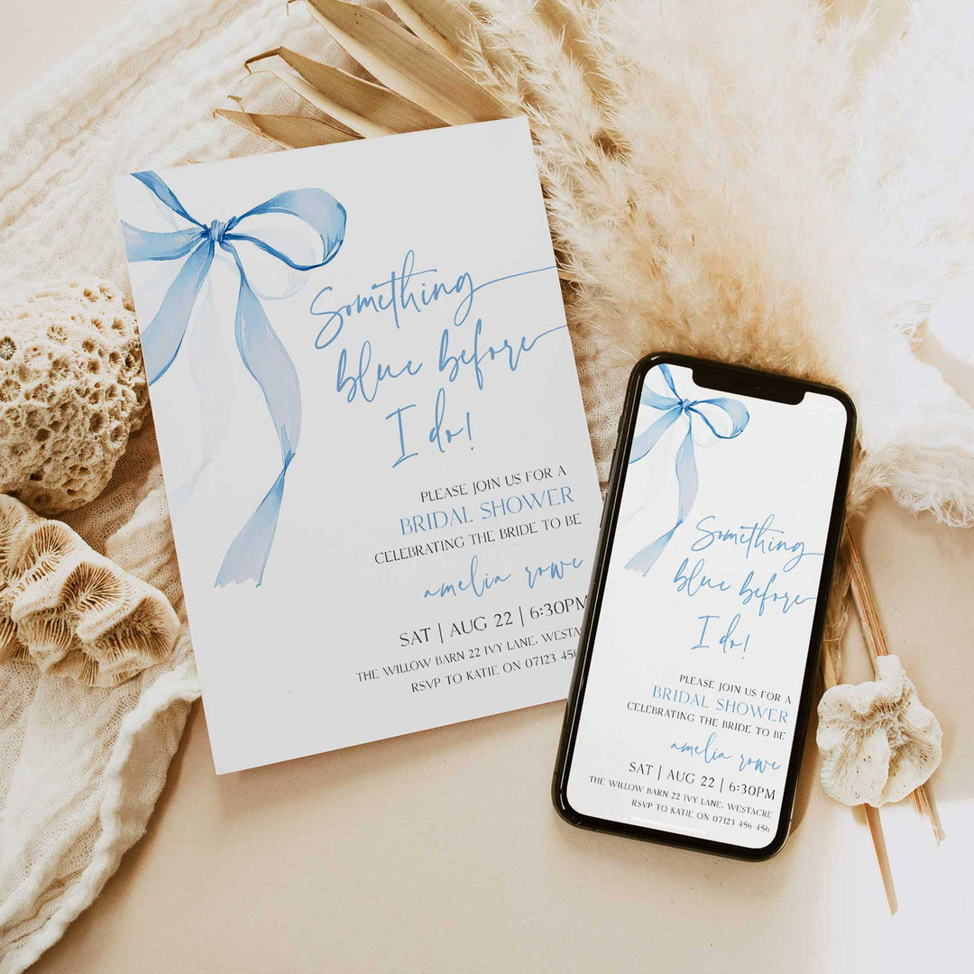 Something Blue Before I Do Invitation