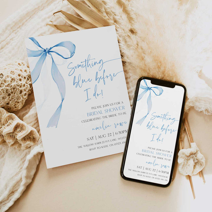 Something Blue Before I Do Invitation
