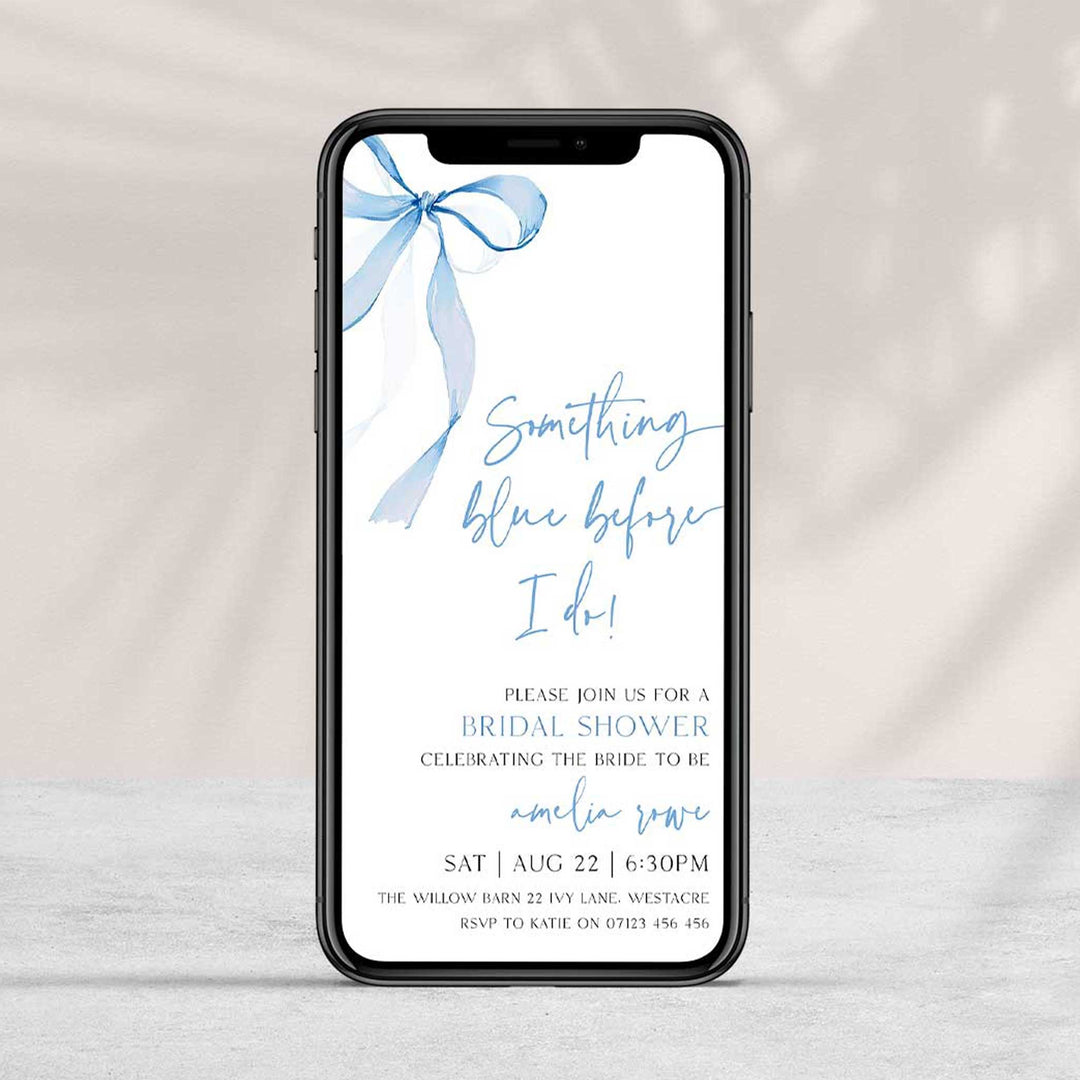 Something Blue Before I Do Invitation