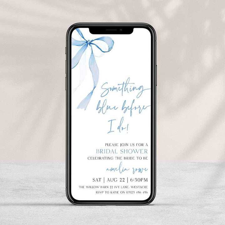 Something Blue Before I Do Invitation