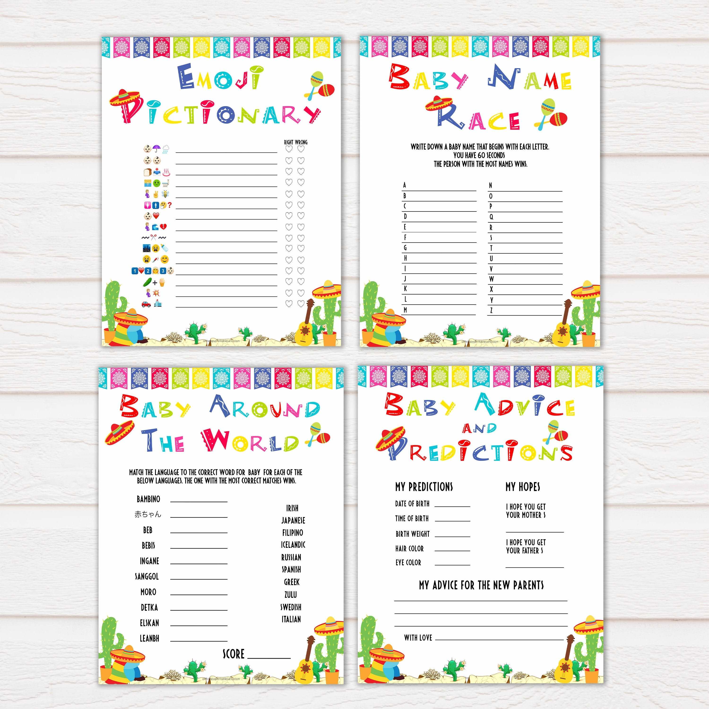 fiesta baby shower, mexican baby games, baby shower games bundle, Printable baby shower games, Mexican fiesta fun baby games, baby shower games, fun baby shower ideas, top baby shower ideas, fiesta shower baby shower, fiesta baby shower ideas
