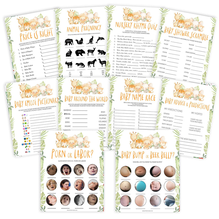 10 baby shower games, Printable baby shower games, safari animals baby games, baby shower games, fun baby shower ideas, top baby shower ideas, safari animals baby shower, baby shower games, fun baby shower ideas