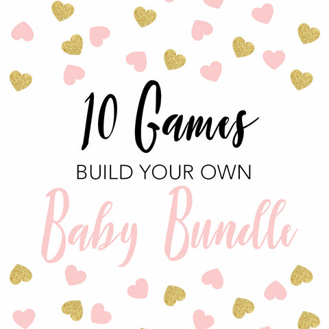 10 build your own baby shower games, printable baby shower games, fun baby shower games, popular baby shower games