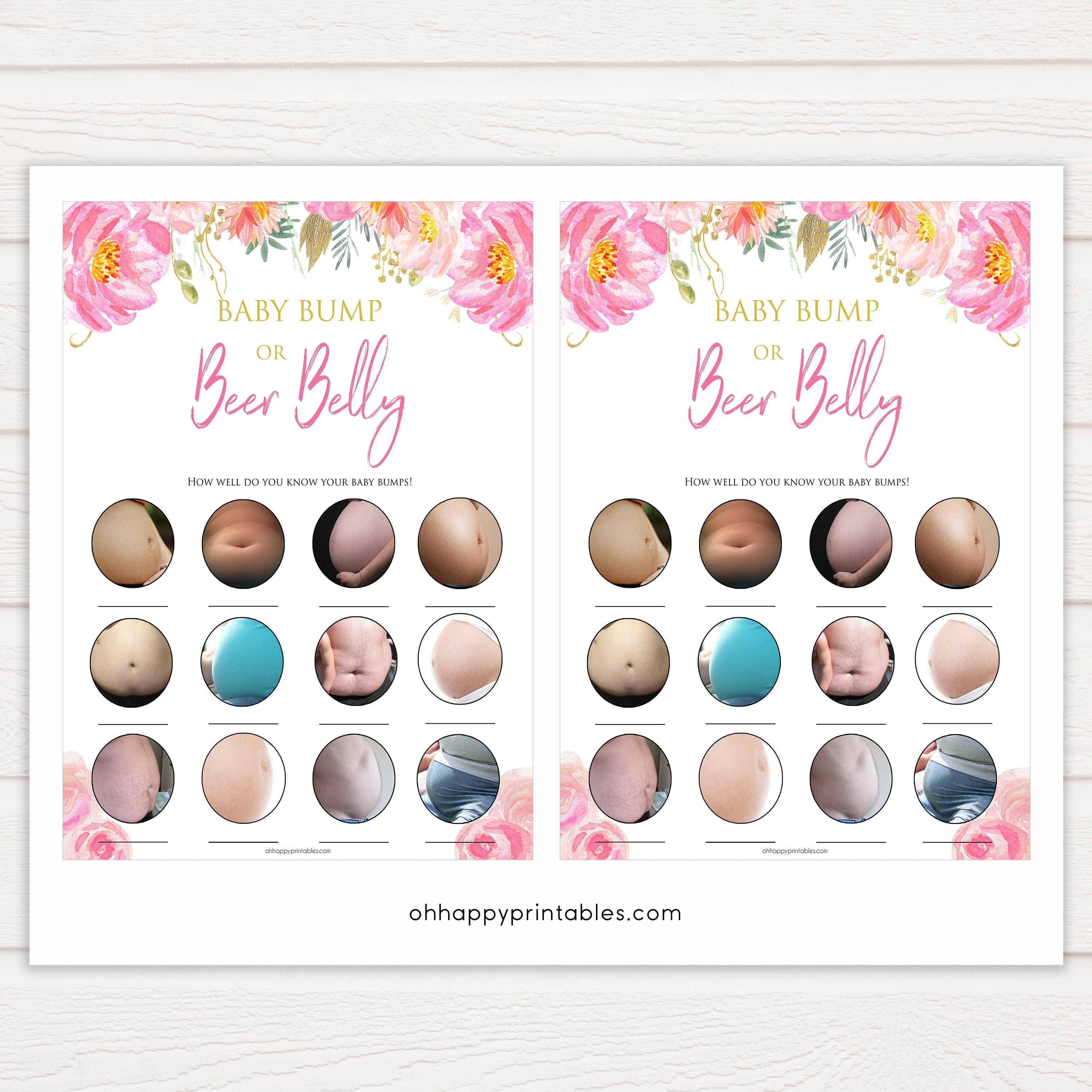 Pink blush floral baby shower game, porn or labor game, boobs butts game, baby bump game, printable baby games, baby shower games, blush baby shower, floral baby games, girl baby shower ideas, pink baby shower ideas, floral baby games, popular baby games, fun baby games