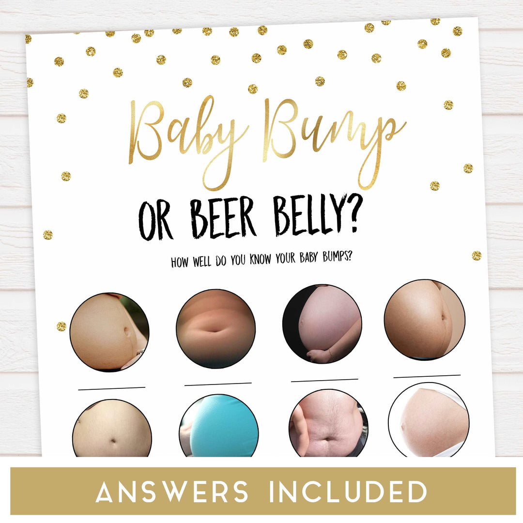 gold glitter baby shower games, printable baby games, porn or labor game, baby bump or beer belly game, 2 in 1 games.  Best baby games online, top baby games, fun baby games