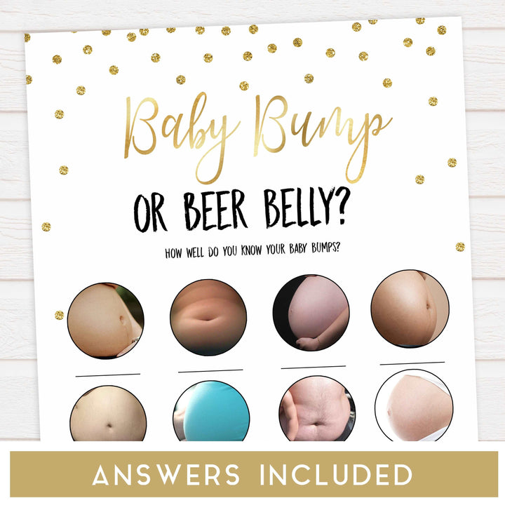 gold glitter baby shower games, printable baby games, porn or labor game, baby bump or beer belly game, 2 in 1 games.  Best baby games online, top baby games, fun baby games