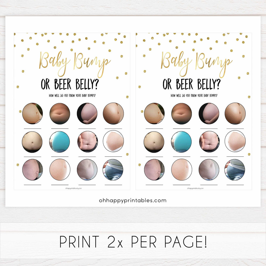 gold glitter baby shower games, printable baby games, porn or labor game, baby bump or beer belly game, 2 in 1 games.  Best baby games online, top baby games, fun baby games