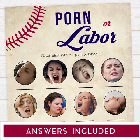 labor or porn, baby bump or beer belly games, Baseball baby shower games, printable baby shower games, fun baby shower games, top baby shower ideas, little slugger baby games