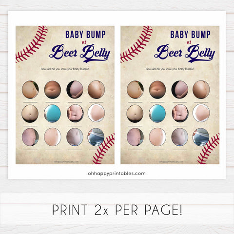 labor or porn, baby bump or beer belly games, Baseball baby shower games, printable baby shower games, fun baby shower games, top baby shower ideas, little slugger baby games