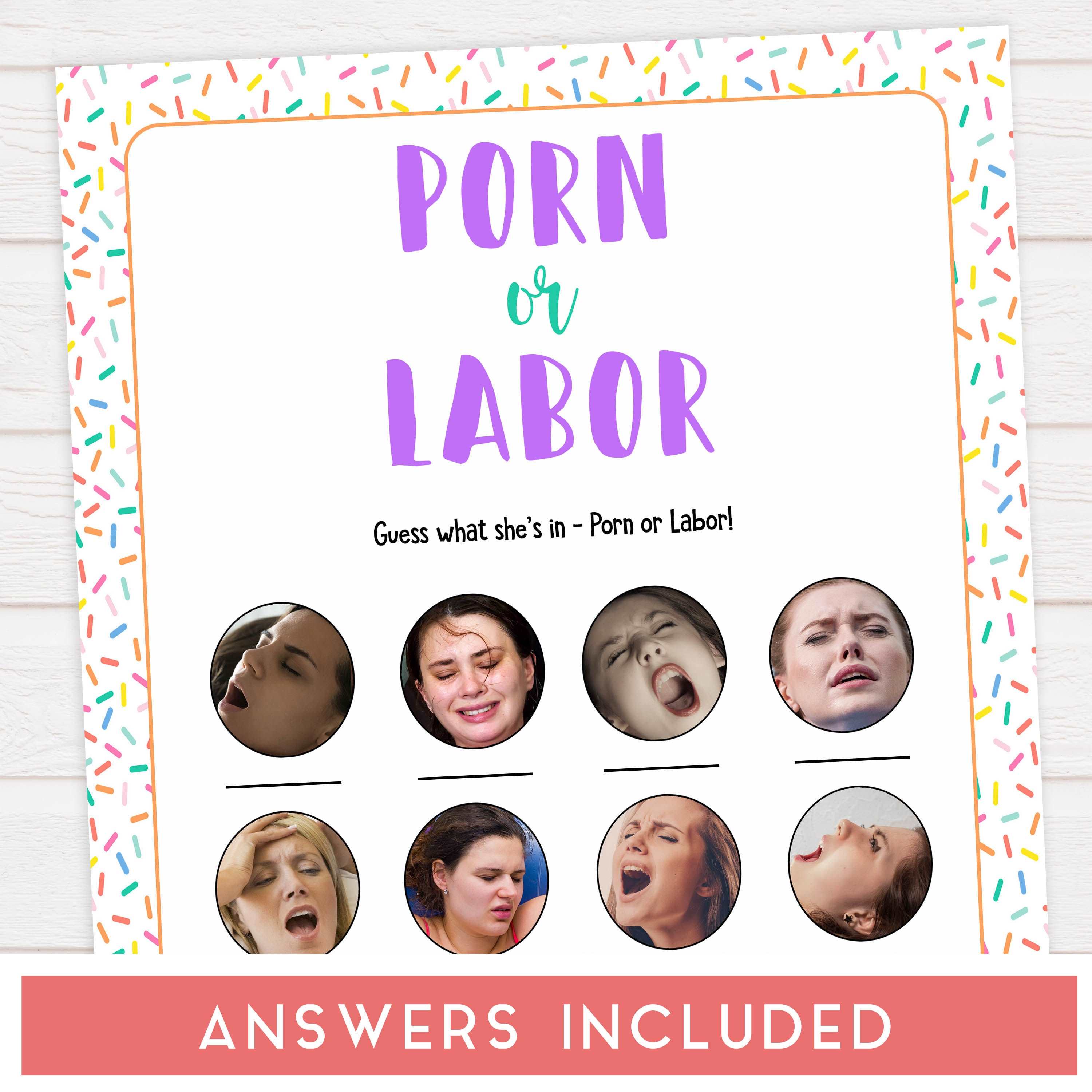 labor or porn, baby bump or beer belly game, Printable baby shower games, baby sprinkle fun baby games, baby shower games, fun baby shower ideas, top baby shower ideas, sprinkle shower baby shower, friends baby shower ideas