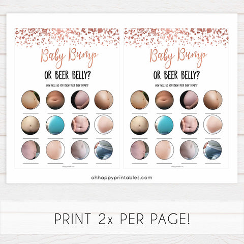 laobor or porn, baby bump or beer belly, boobs or butts game, Printable baby shower games, rose gold fun baby games, baby shower games, fun baby shower ideas, top baby shower ideas, blush baby shower, rose gold baby shower ideas
