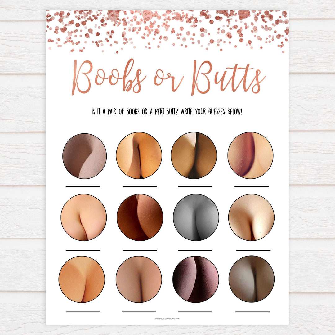 laobor or porn, baby bump or beer belly, boobs or butts game, Printable baby shower games, rose gold fun baby games, baby shower games, fun baby shower ideas, top baby shower ideas, blush baby shower, rose gold baby shower ideas