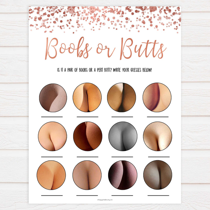 laobor or porn, baby bump or beer belly, boobs or butts game, Printable baby shower games, rose gold fun baby games, baby shower games, fun baby shower ideas, top baby shower ideas, blush baby shower, rose gold baby shower ideas