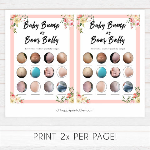 spring floral baby games, labor or porn, baby bump, boobs or butts game, fun baby games, top 10 baby games