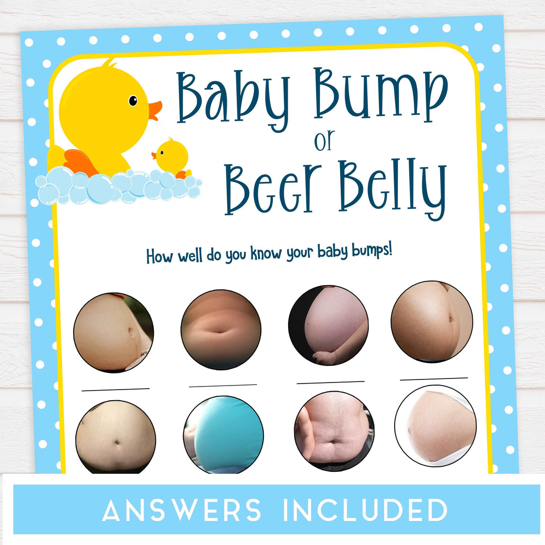 rubber ducky baby shower, labor or porn, baby bump beer game, boobs or butts, printable baby games, fun baby games. top baby shower ideas