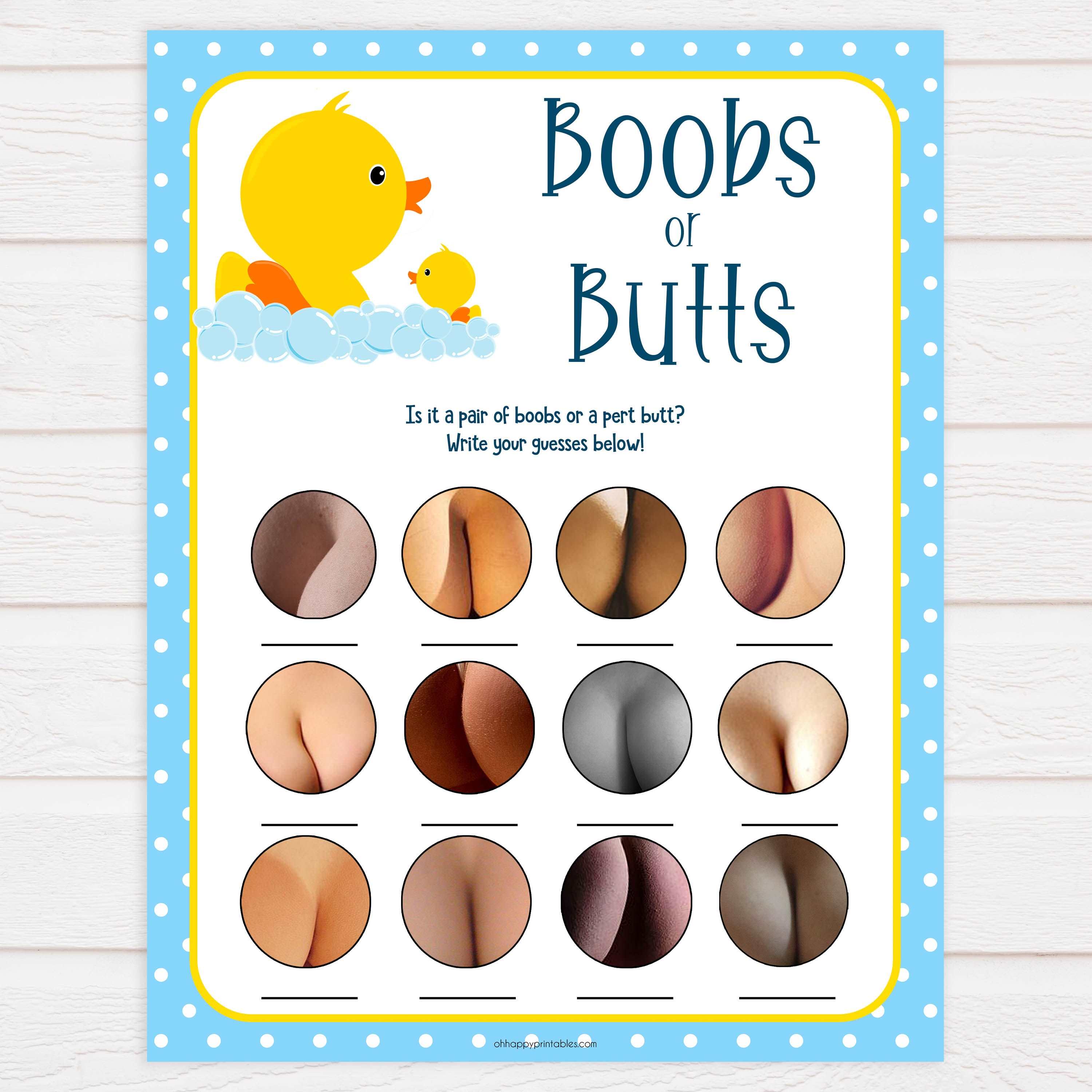 rubber ducky baby shower, labor or porn, baby bump beer game, boobs or butts, printable baby games, fun baby games. top baby shower ideas