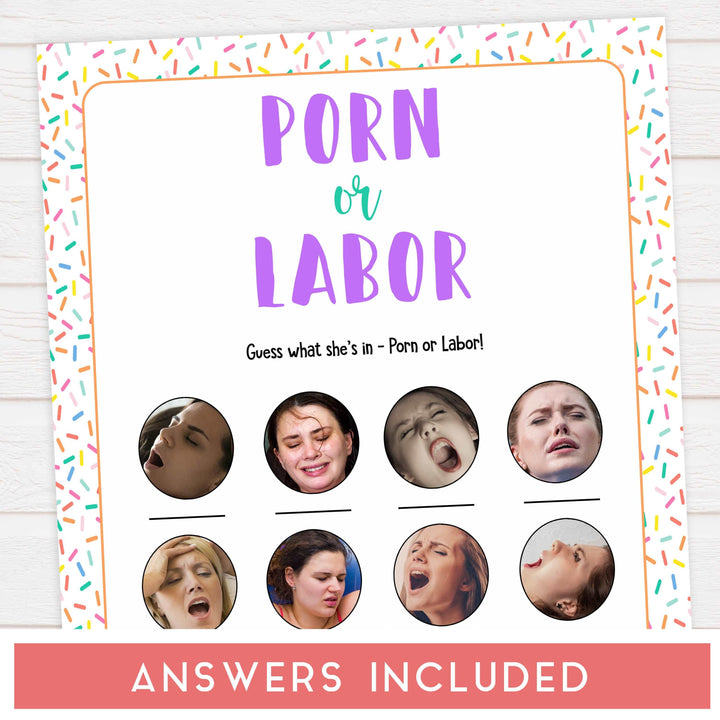 labor or porn, baby bump or beer belly, boobs or butts baby game, Printable baby shower games, baby sprinkle fun baby games, baby shower games, fun baby shower ideas, top baby shower ideas, sprinkle shower baby shower, friends baby shower ideas
