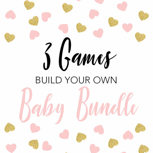 3 Build Your Own Baby Shower Games
