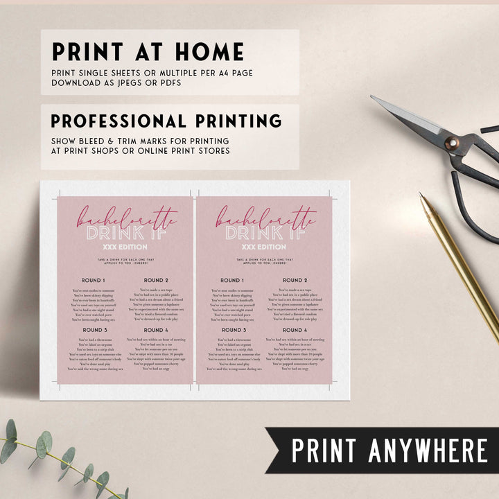 40 editable bachelorette party games in pixi pink. Fully editable, these bachelorette games are a perfect edition to that amazing day