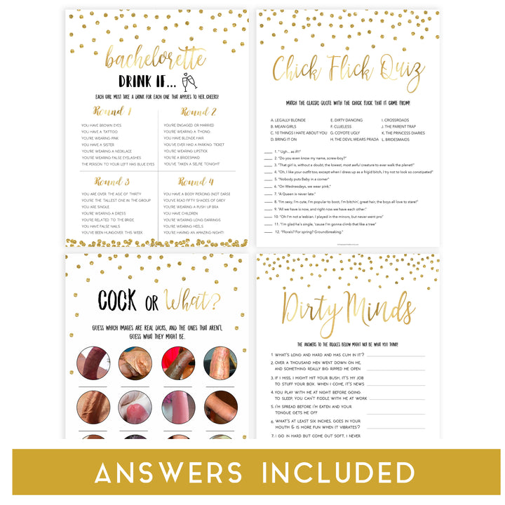 bachelorette games, naughty adult games, bridal shower games, cock or what games, adult bridal shower games, printable bridal shower games