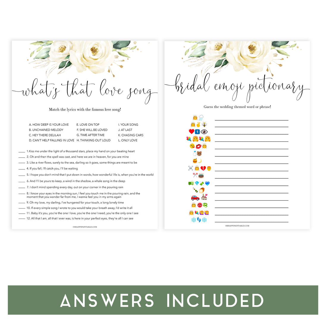 4 bridal shower games, Printable bridal shower games, floral bridal shower, floral bridal shower games, fun bridal shower games, bridal shower game ideas, floral bridal shower