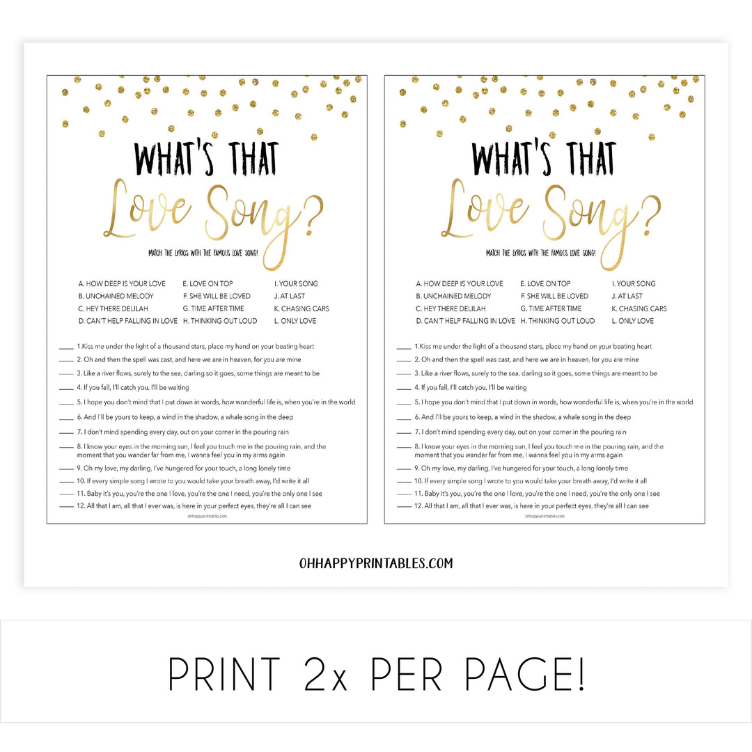 gold bridal shower games bundle, bridal games pack, printable bridal shower games, bridal shower ideas, bridal games, gold bridal shower