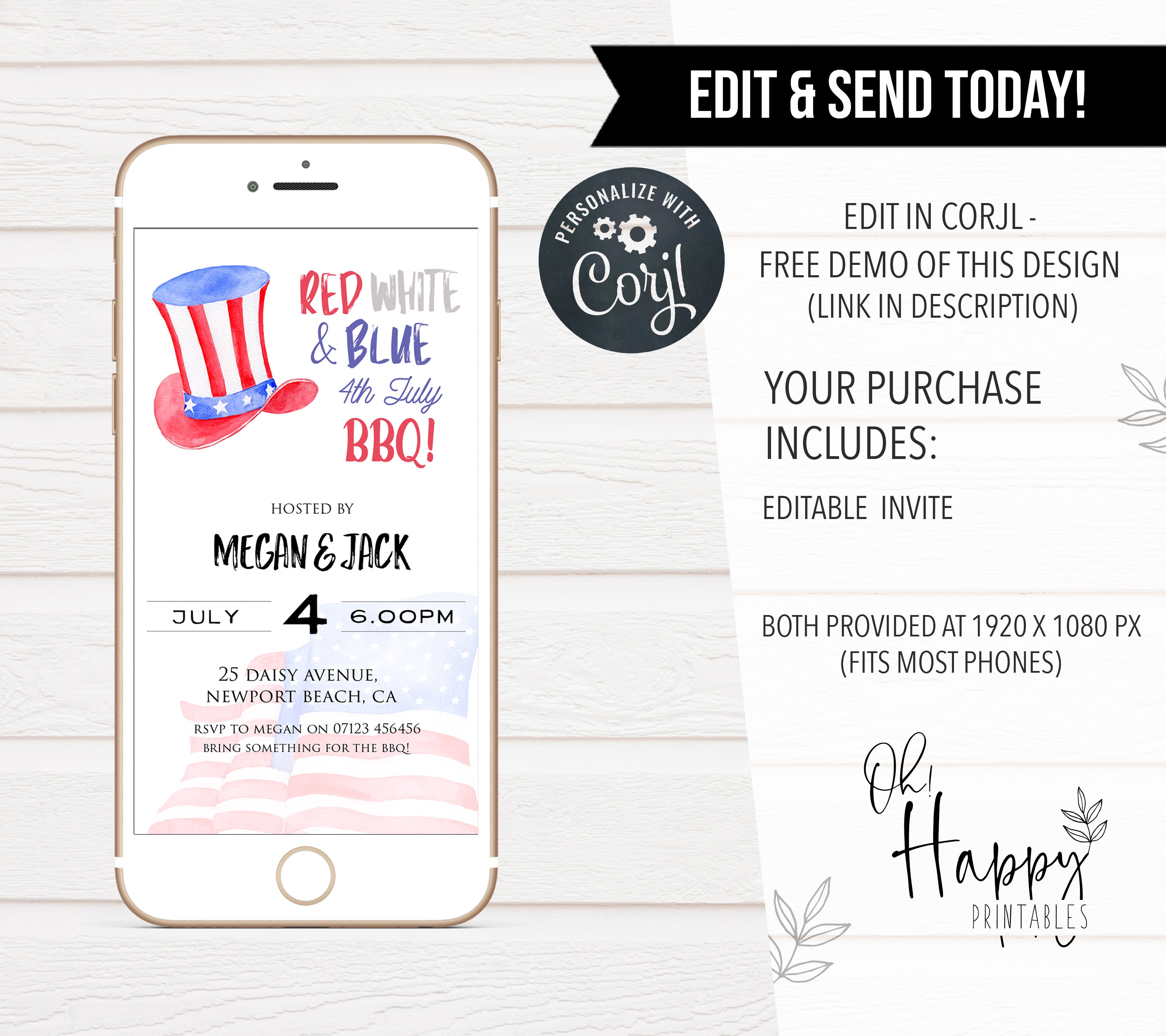 editable 4th july invitations, editable independence day invitation, independence day party ideas