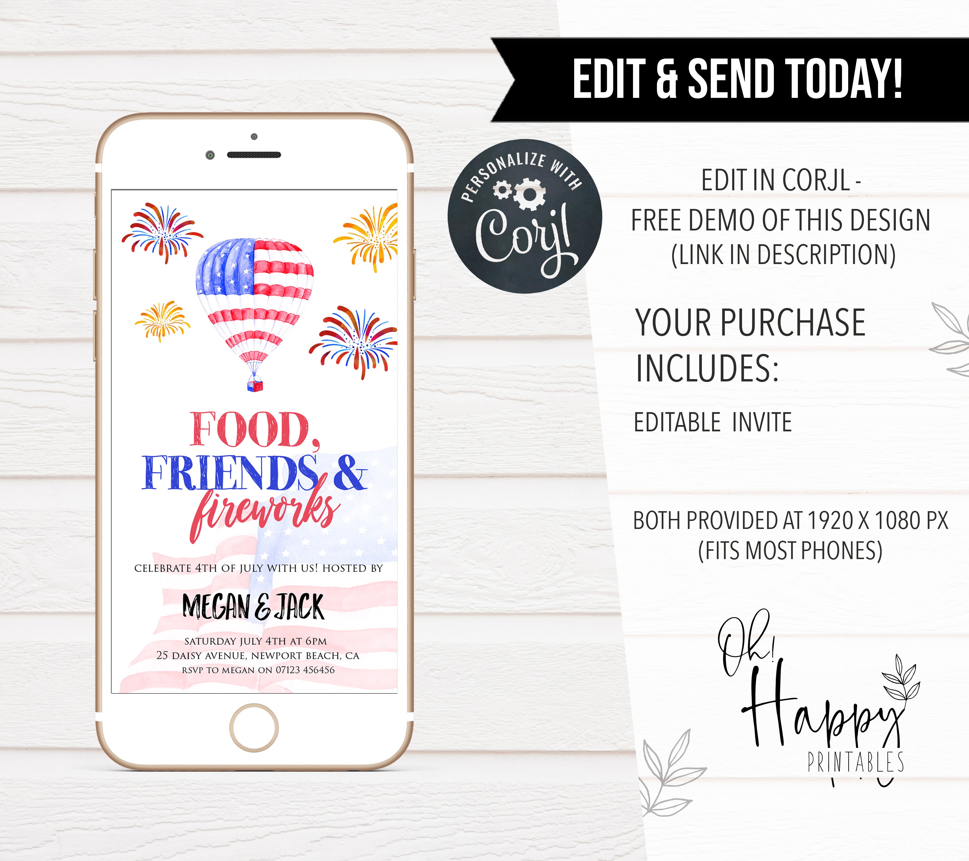 editable 4th july invitations, editable independence day invitation, independence day party ideas