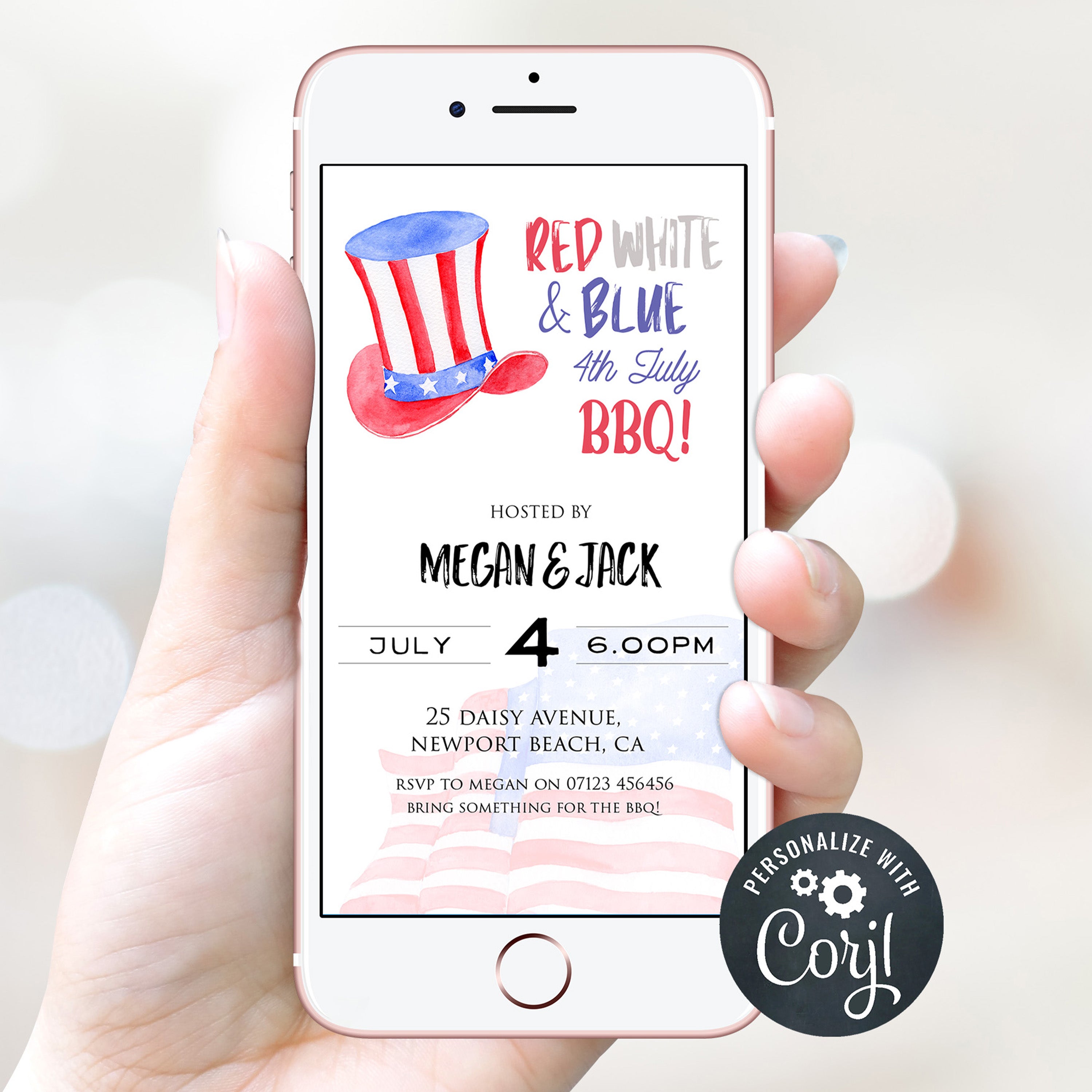 editable 4th july invitations, editable independence day invitation, independence day party ideas