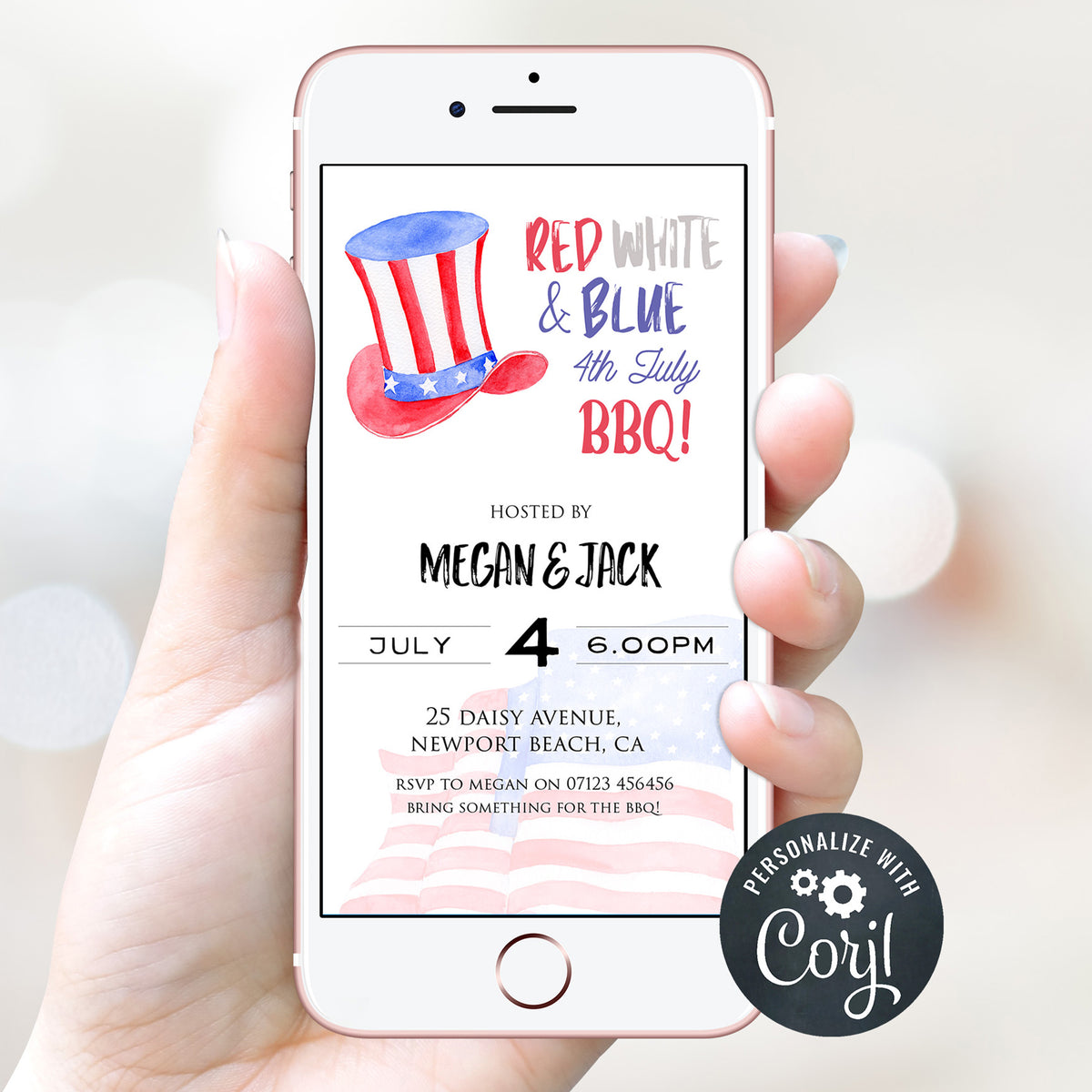 editable 4th july invitations, editable independence day invitation, independence day party ideas