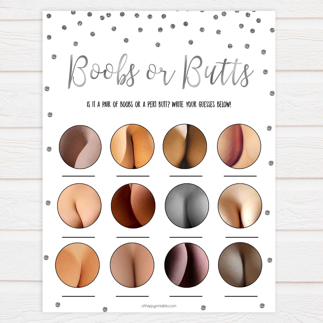 labor or porn, baby bump or beer belly, boobs or butts game, Printable baby shower games, baby silver glitter fun baby games, baby shower games, fun baby shower ideas, top baby shower ideas, silver glitter shower baby shower, friends baby shower ideas