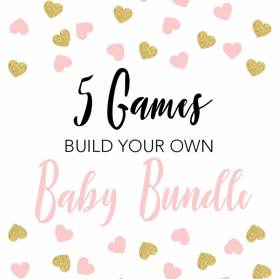 5 baby shower games, build your own baby shower games, printable baby shower games, fun abby shower games, popular baby shower games