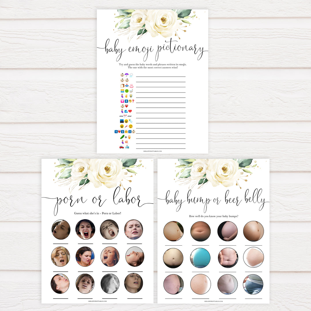 7 baby games bundle, baby shower games pack, Printable baby shower games, shite floral baby games, baby shower games, fun baby shower ideas, top baby shower ideas, floral baby shower, baby shower games, fun floral baby shower ideas