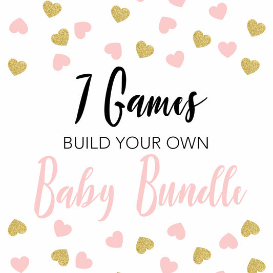 7 build you own baby shower games, printable baby shower games, fun baby shower games, popular baby shower games