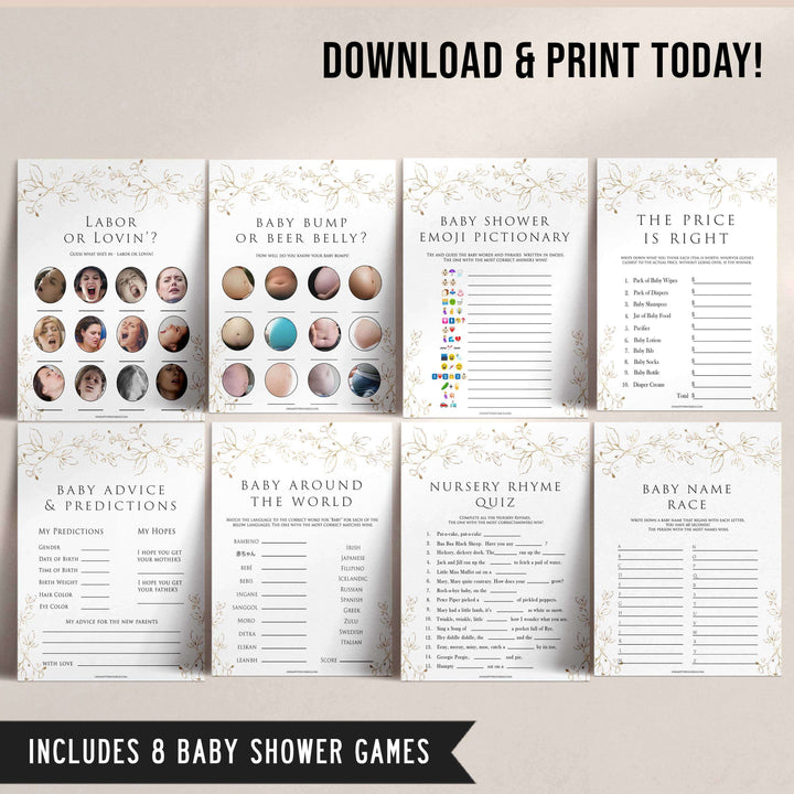 baby games bundle, baby games pack, Printable baby shower games, gold leaf baby games, baby shower games, fun baby shower ideas, top baby shower ideas, gold leaf baby shower, baby shower games, fun gold leaf baby shower ideas