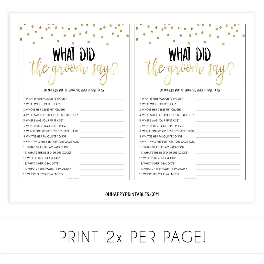 8 bridal shower games, bridal shower games bundle, gold bridal shower games, printable bridal shower games, fun bridal shower games